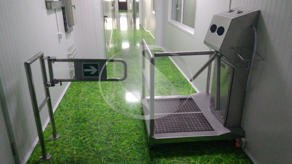 Санпропускник дезинфекции рук и поражений